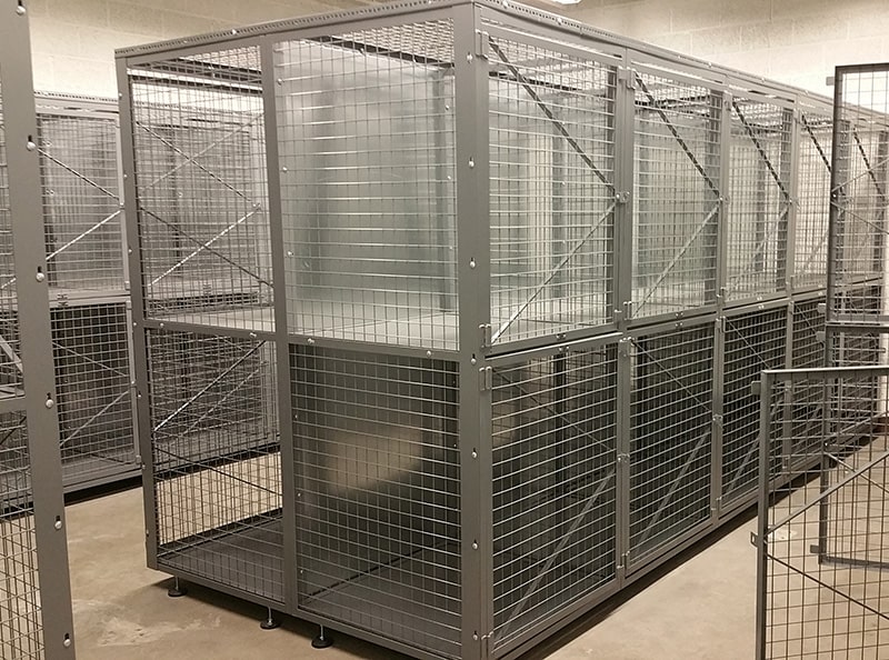 Image of BeastWire double-tier readiness lockers.